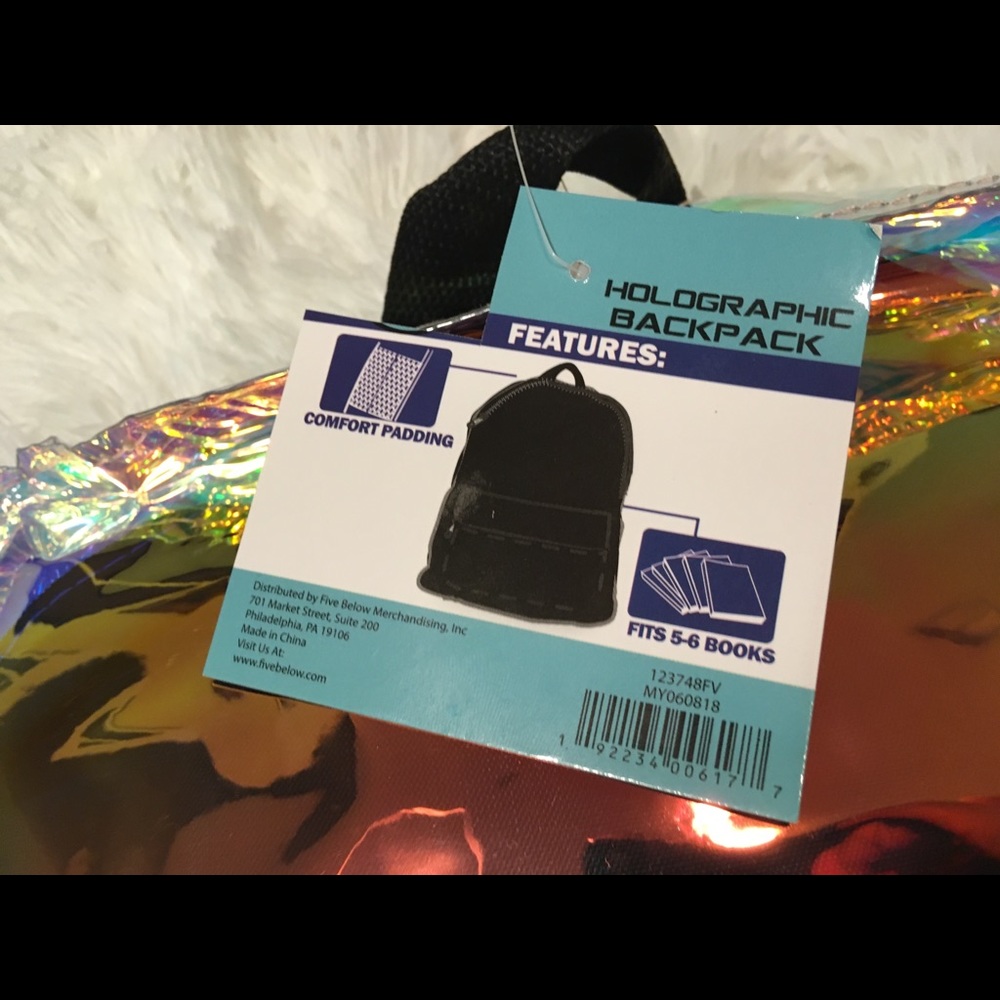 ⚡️ Gold Iridescent Clear Backpack NWT - Picture 6 of 8